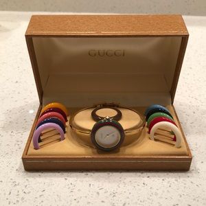 Vintage Gold Gucci Interchangeable Watch